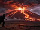 梦见火山爆发，岩浆追着你跑